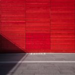 Red walls in the carpark